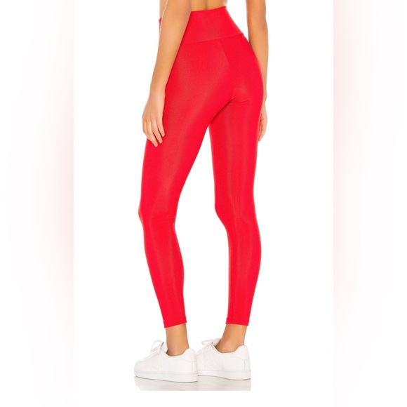 Beach Riot Cara Rib Legging in Red - Picture 3 of 5